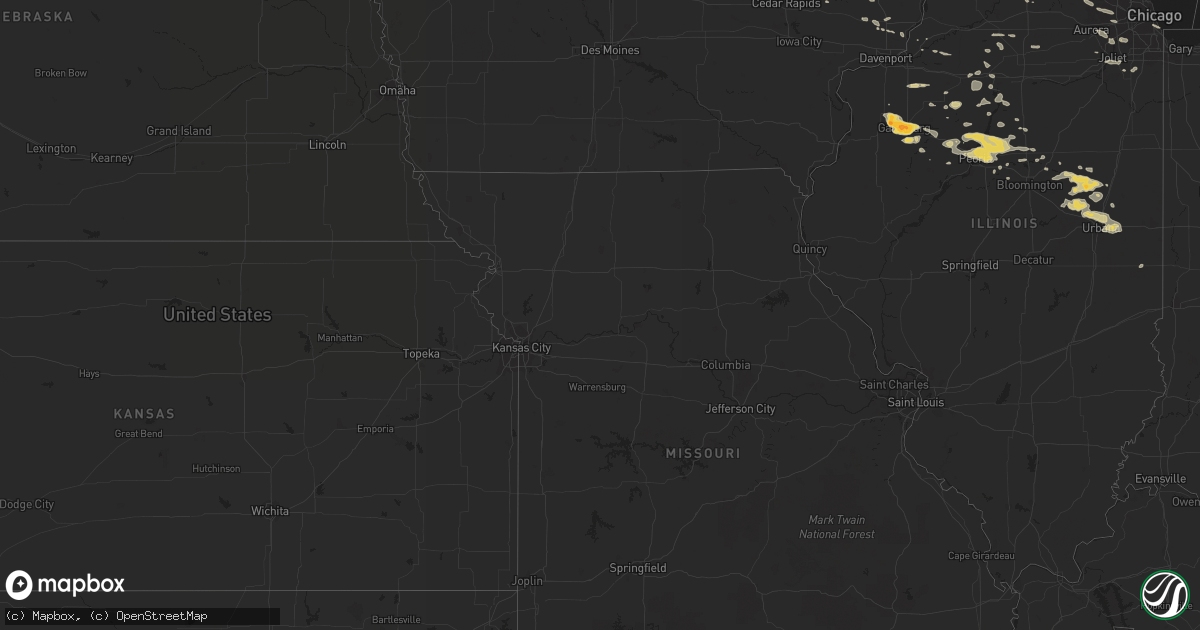 Hail map on March 19, 2017