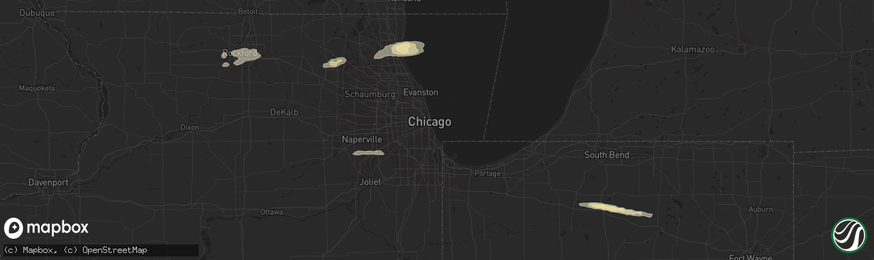 Hail map in Bolingbrook, IL on March 20, 2011