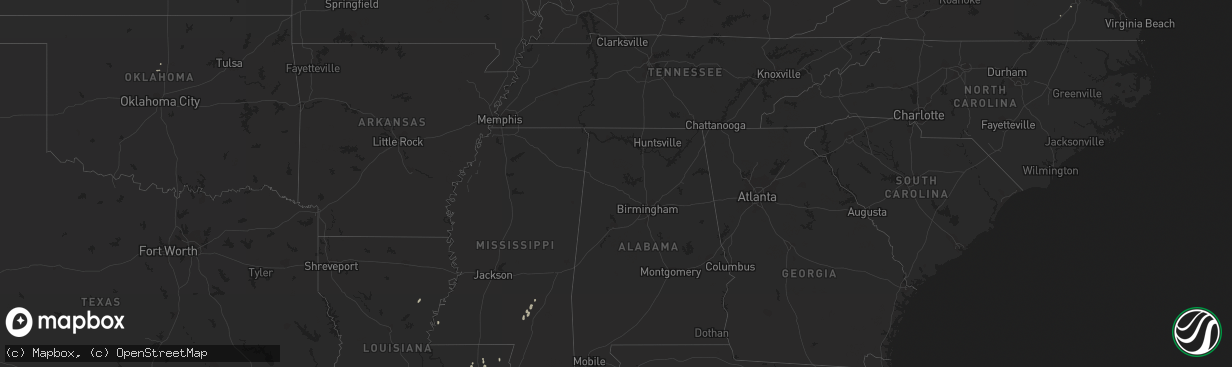 Hail map in West Virginia on March 21, 2012