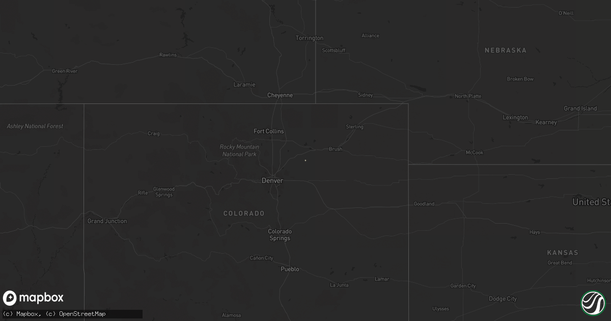 Hail map on March 21, 2013