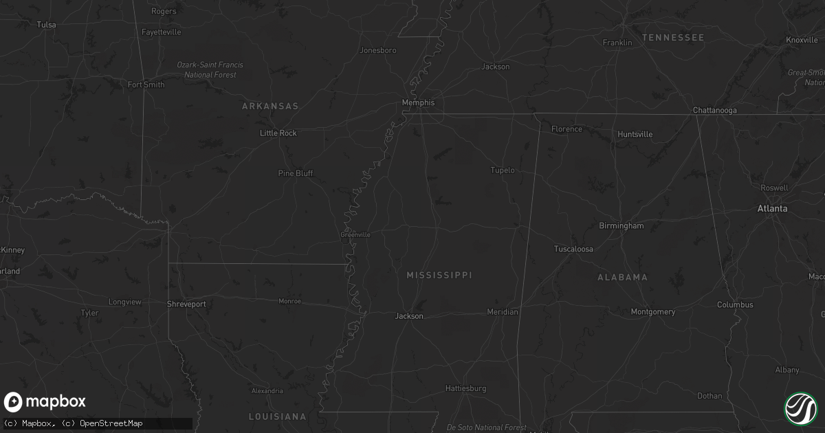 Hail map on March 21, 2019