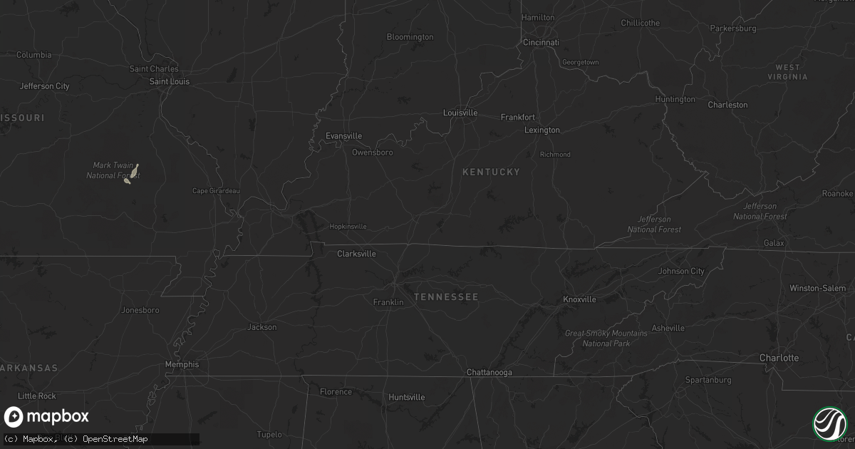 Hail map in Mississippi on March 22, 2012