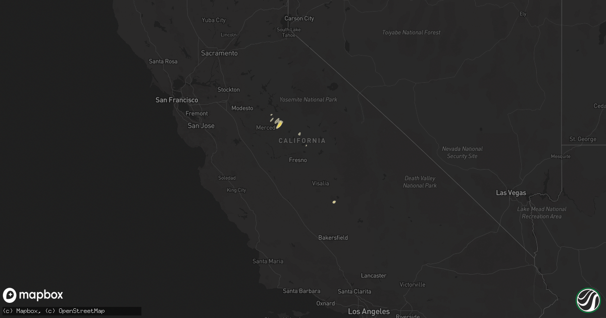 Hail map on March 22, 2018