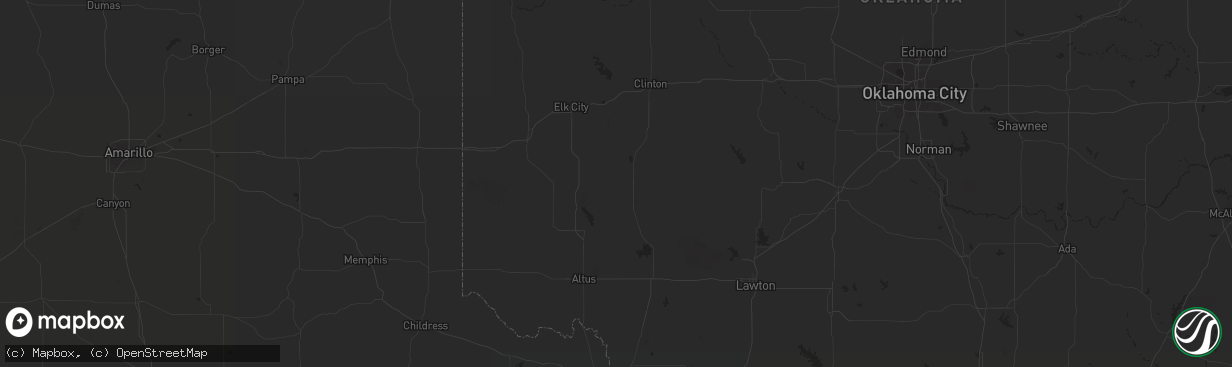 Hail map in Fluvanna, TX on March 24, 2011