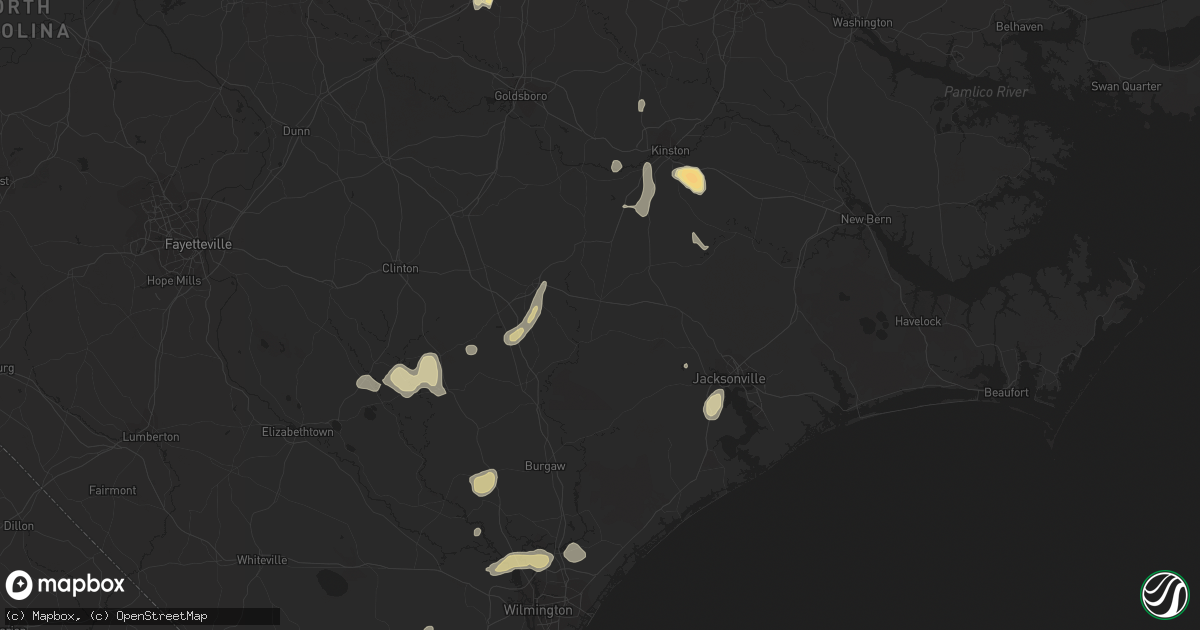 Hail map in Robersonville, NC on March 25, 2012