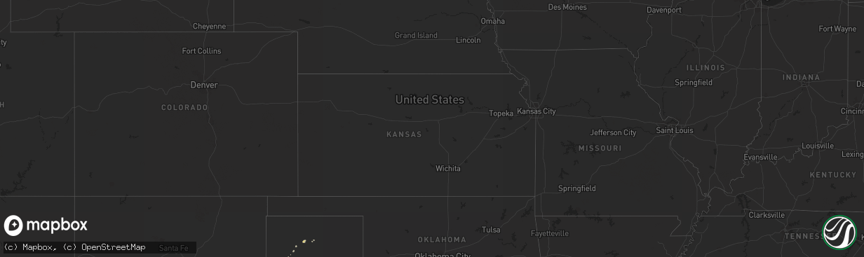 Hail map on March 26, 2012