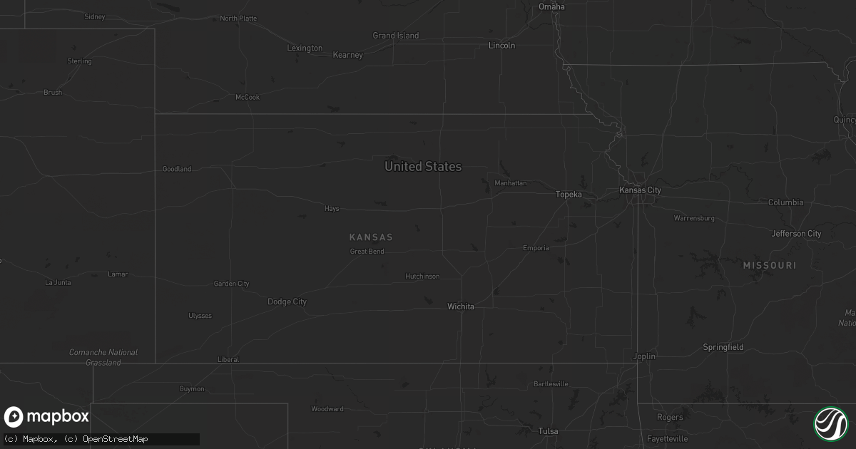 Hail map on March 26, 2012