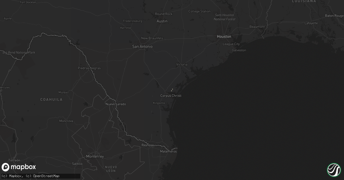 Hail map in Texas on March 26, 2022
