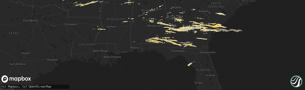Hail map in Arkansas on March 27, 2011