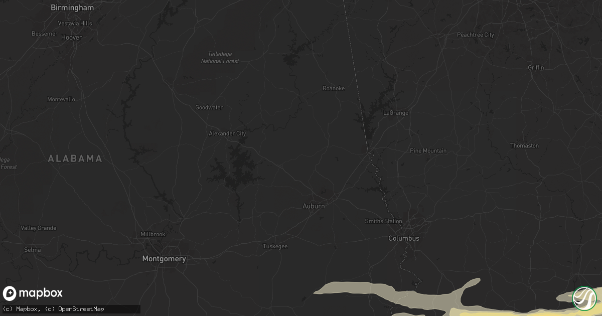 Hail map in Okatie, SC on March 27, 2011