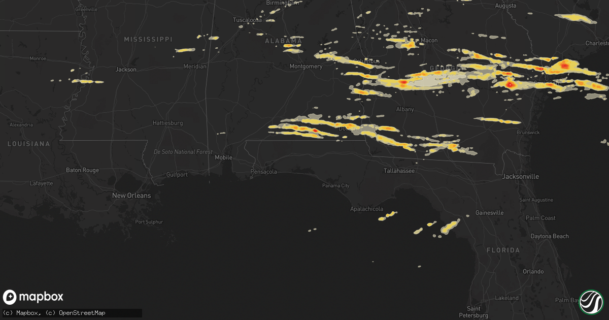 Hail map on March 27, 2011