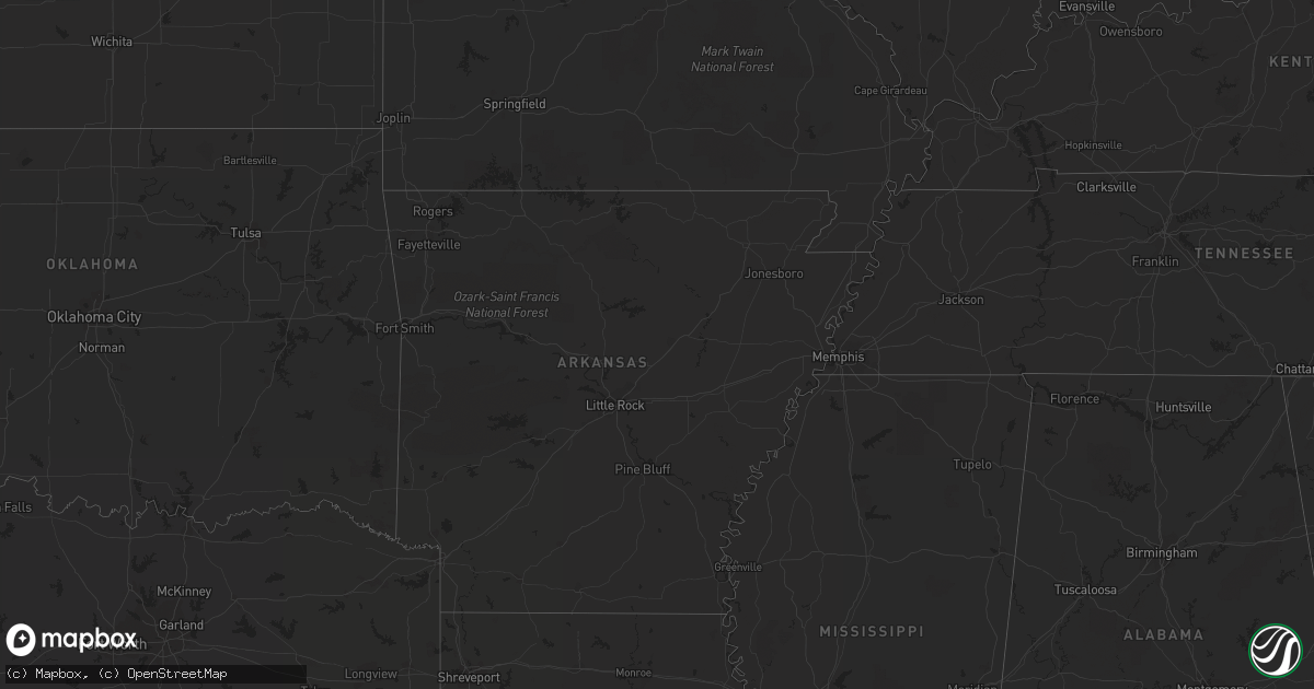 Hail map in Illinois on March 27, 2012