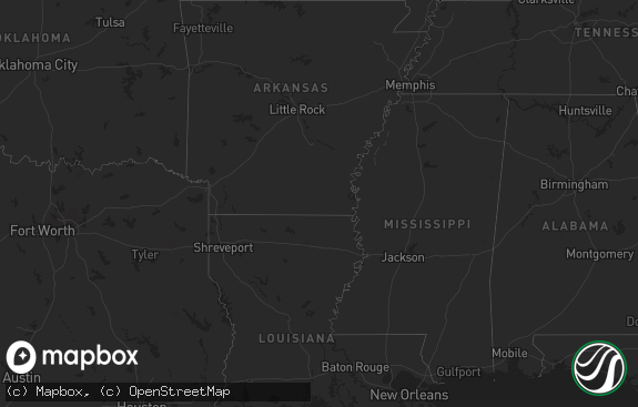 Hail map preview on 03-27-2012