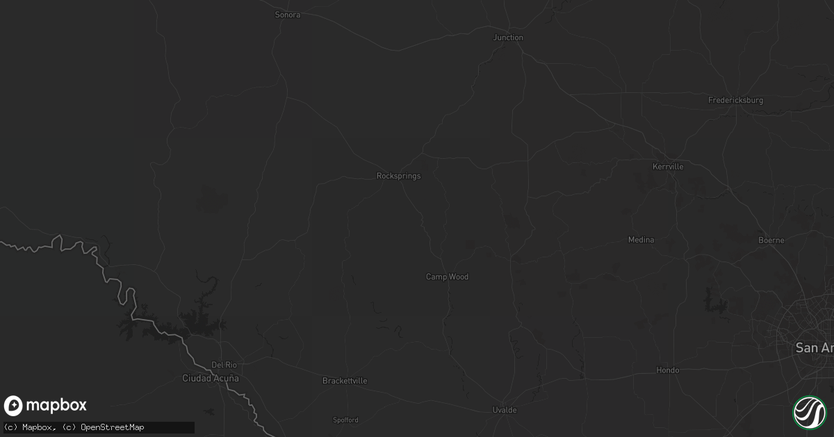 Hail map in Laredo, TX on March 27, 2018