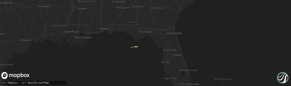 Hail map on March 29, 2021