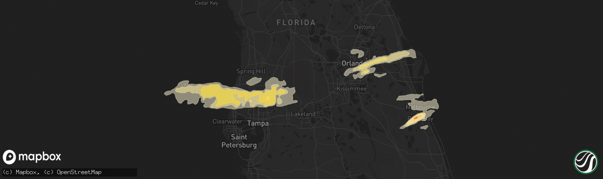 Hail map in Lutz, FL on March 30, 2011