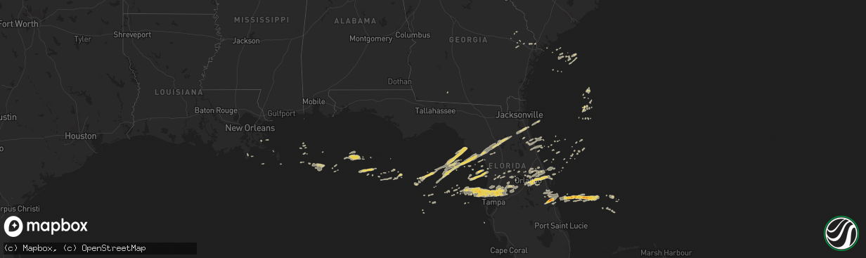 Hail map on March 30, 2011