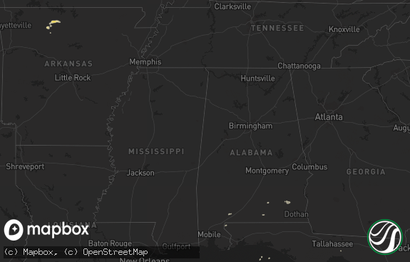 Hail map preview on 03-30-2012