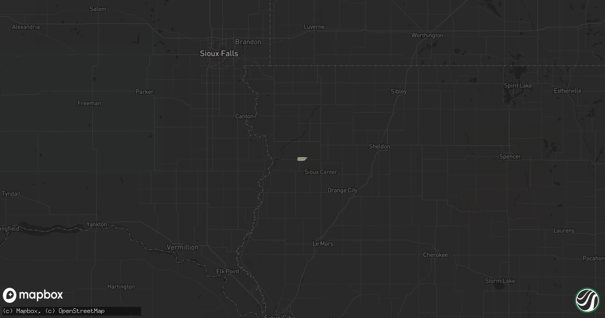 Hail map in Rock Valley, IA on March 30, 2018