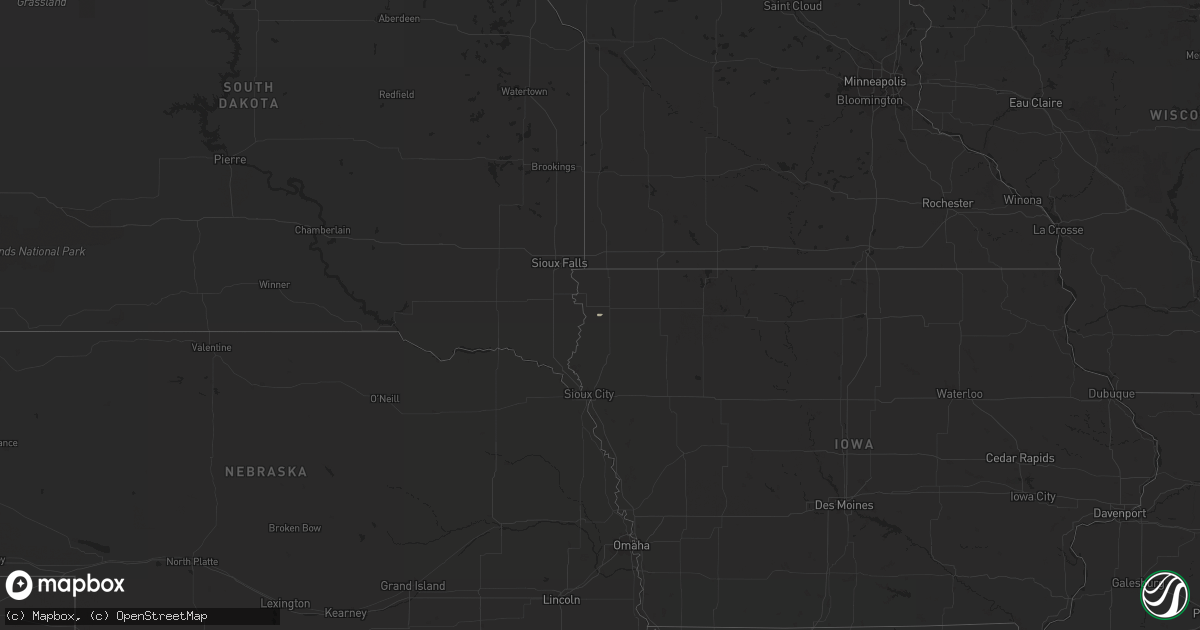 Hail map on March 30, 2018