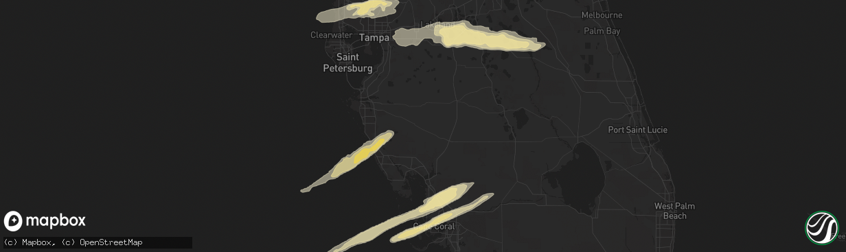 Hail map in Bartow, FL on March 31, 2011