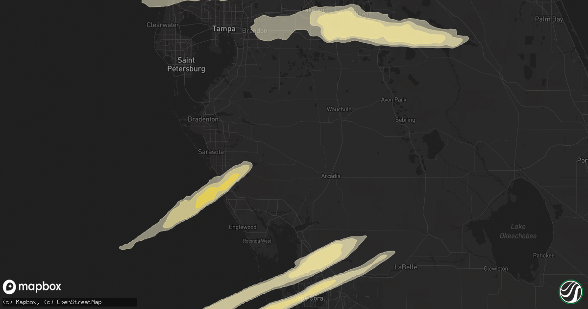 Hail map in Lake Wales, FL on March 31, 2011