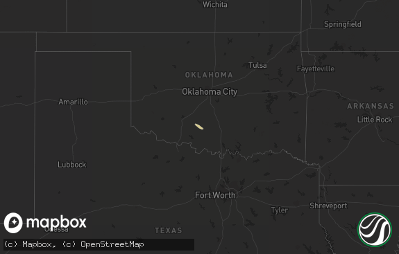 Hail map preview on 03-31-2018