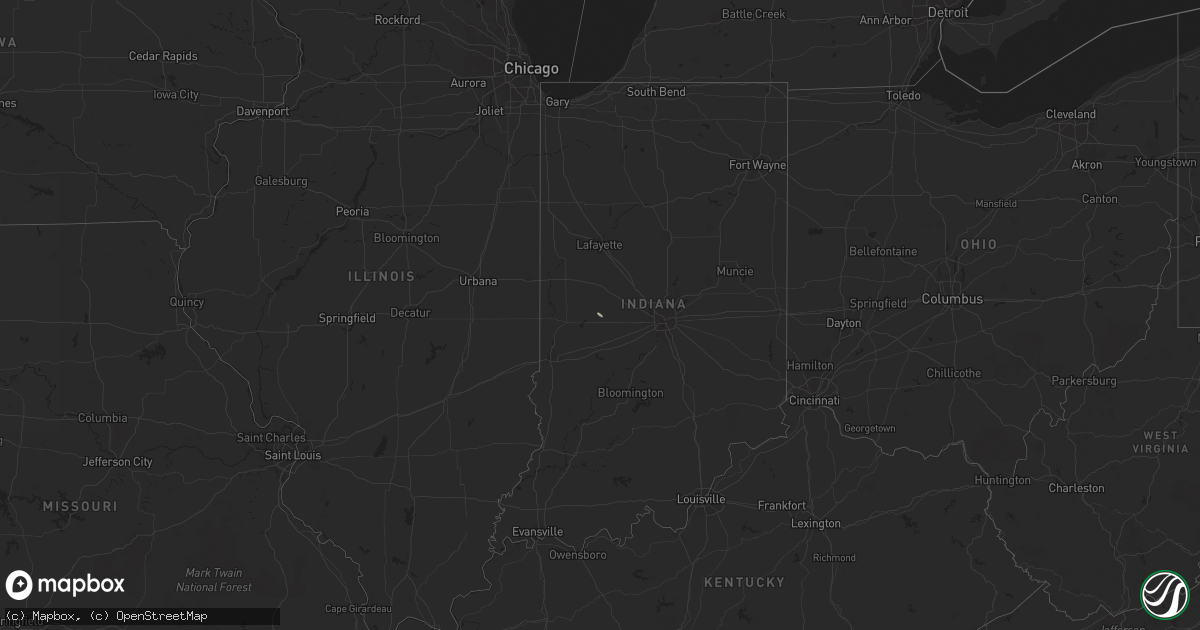 Hail map on April 1, 2011
