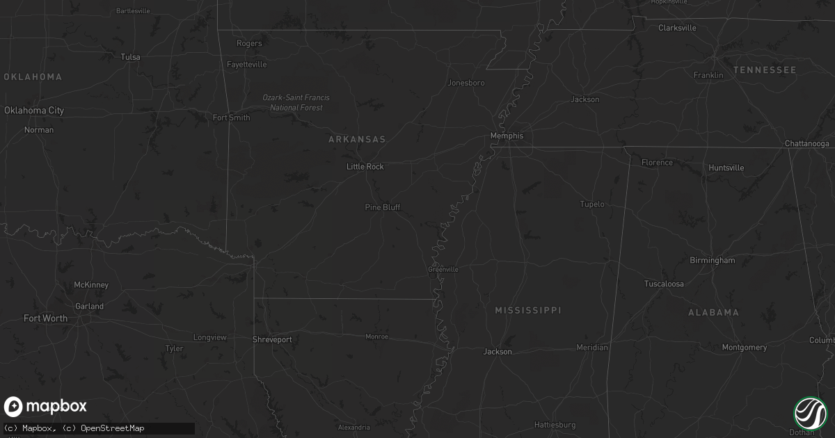 Hail map in Ohio on April 1, 2012