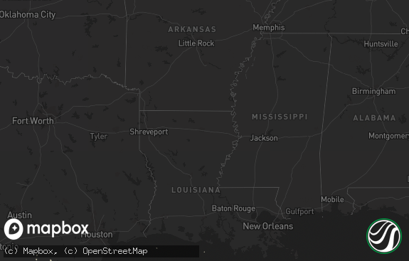 Hail map preview on 04-01-2012