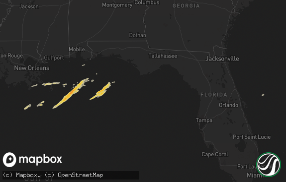 Hail map preview on 04-01-2022