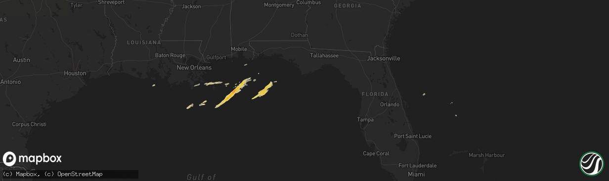 Hail map on April 1, 2022