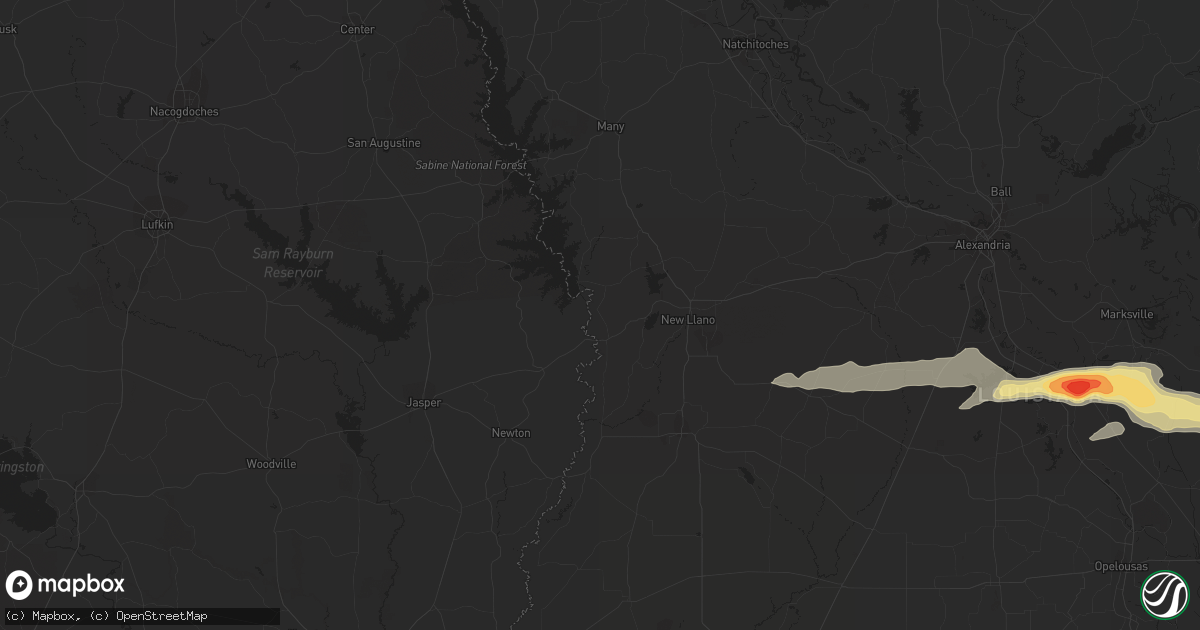 Hail map in Fresno, TX on April 4, 2012