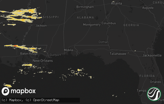 Hail map preview on 04-04-2012