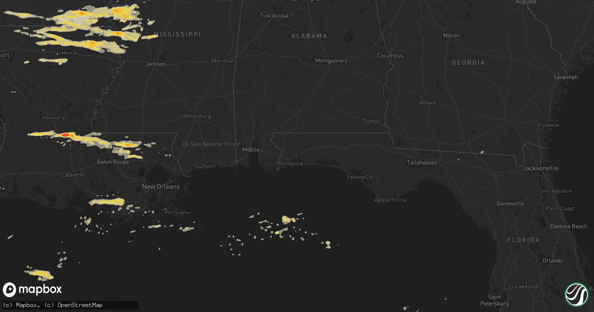 Hail map on April 4, 2012