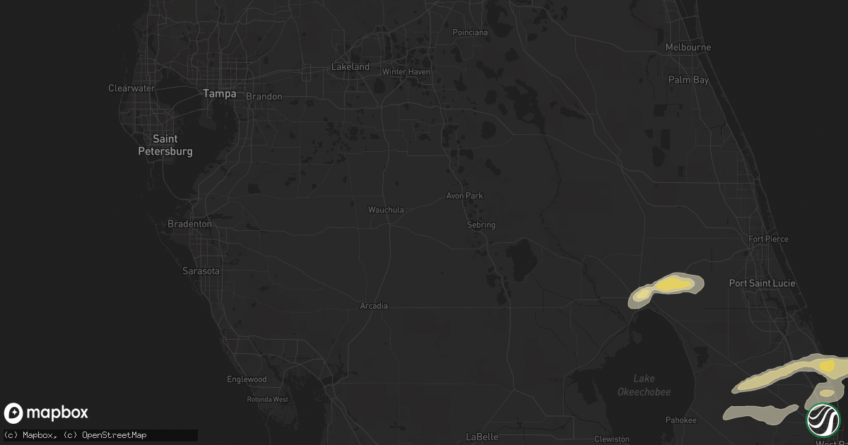 Hail map in Coral Springs, FL on April 4, 2013