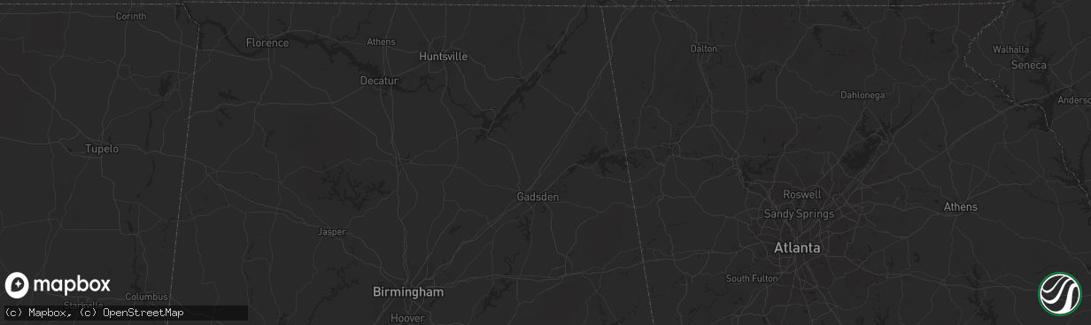 Hail map in Yazoo City, MS on April 5, 2012
