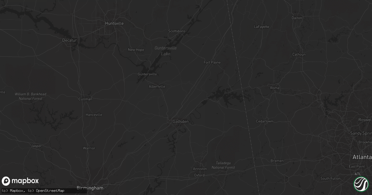 Hail map in Yazoo City, MS on April 5, 2012