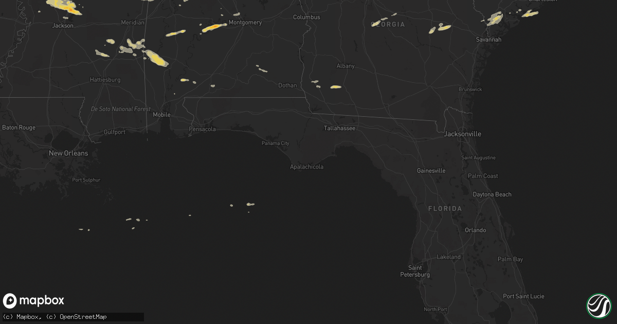Hail map on April 5, 2012
