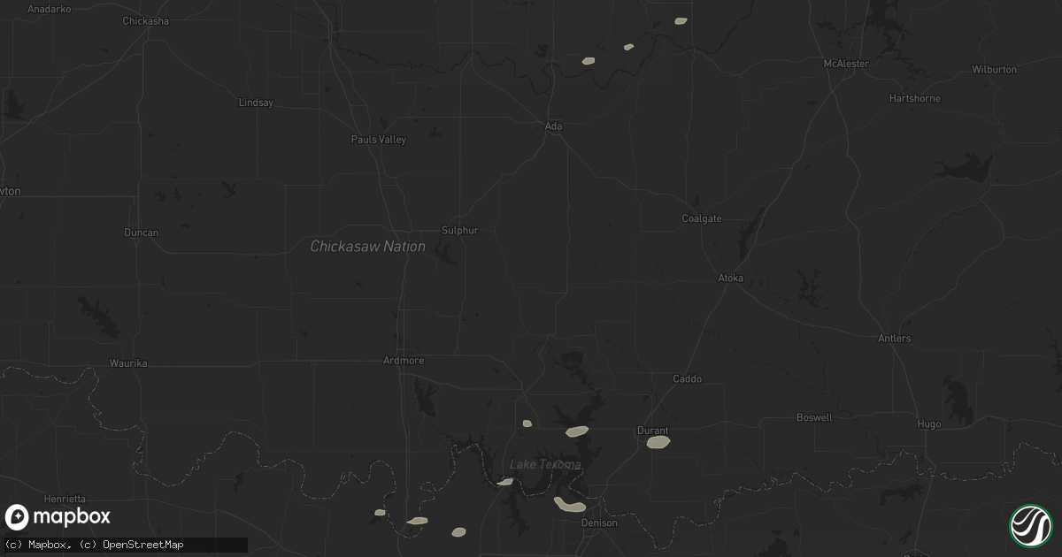 Hail map in Holdenville, OK on April 5, 2018