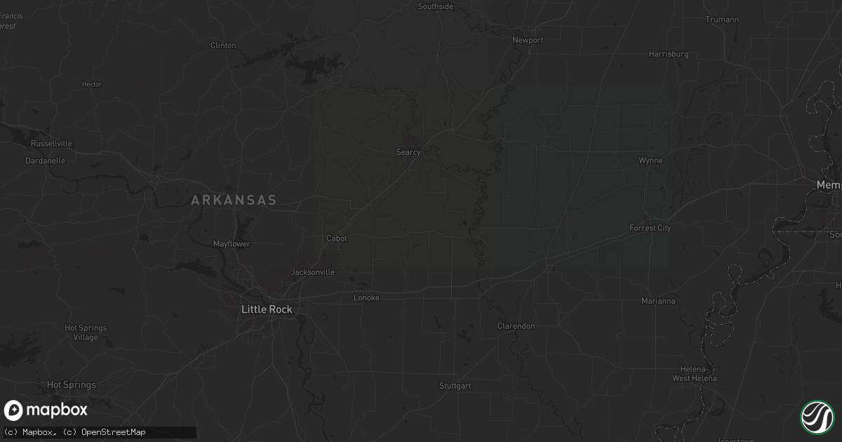 Hail map in Panhandle, TX on April 6, 2012