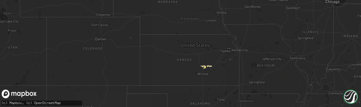 Hail map on April 7, 2011