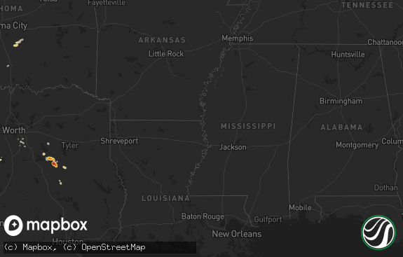 Hail map preview on 04-08-2012