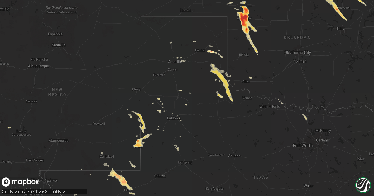 Hail map in Kansas on April 9, 2012