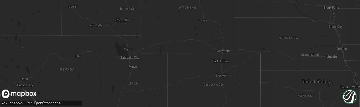Hail map on April 9, 2016