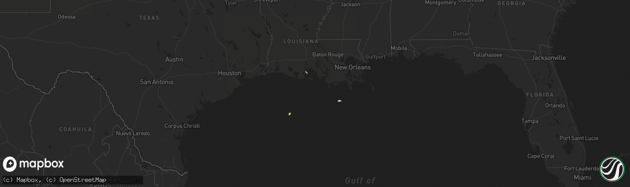 Hail map on April 11, 2023