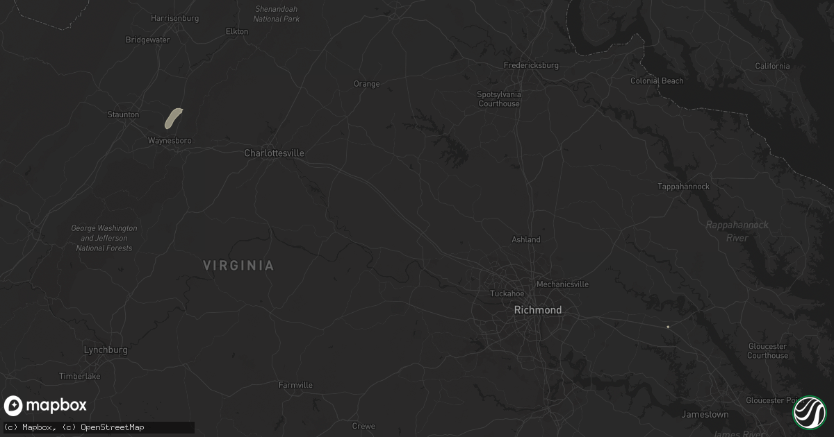 Hail map in Lanexa, VA on April 12, 2011