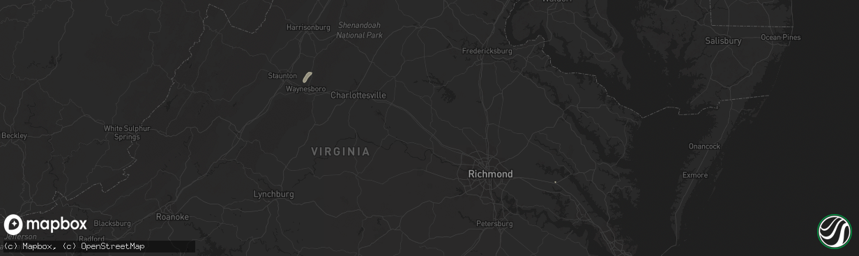 Hail map in Waynesboro, VA on April 12, 2011