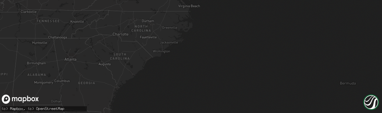 Hail map on April 12, 2011