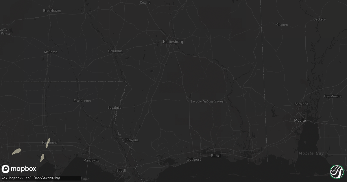 Hail map in Gilbertown, AL on April 14, 2018